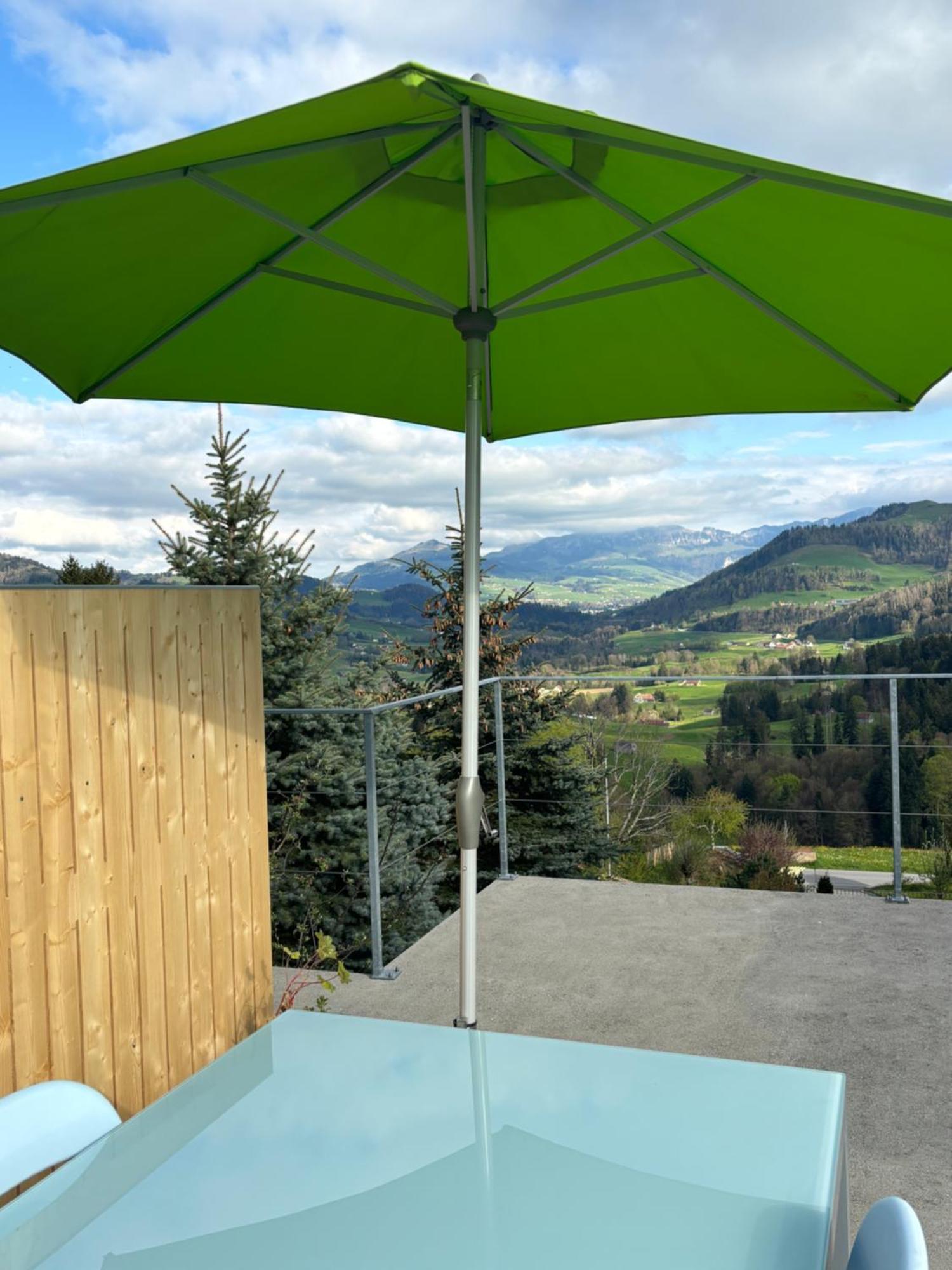 Appenzellerland, Ferienwohnung Mit Aussicht Haslen Exteriör bild