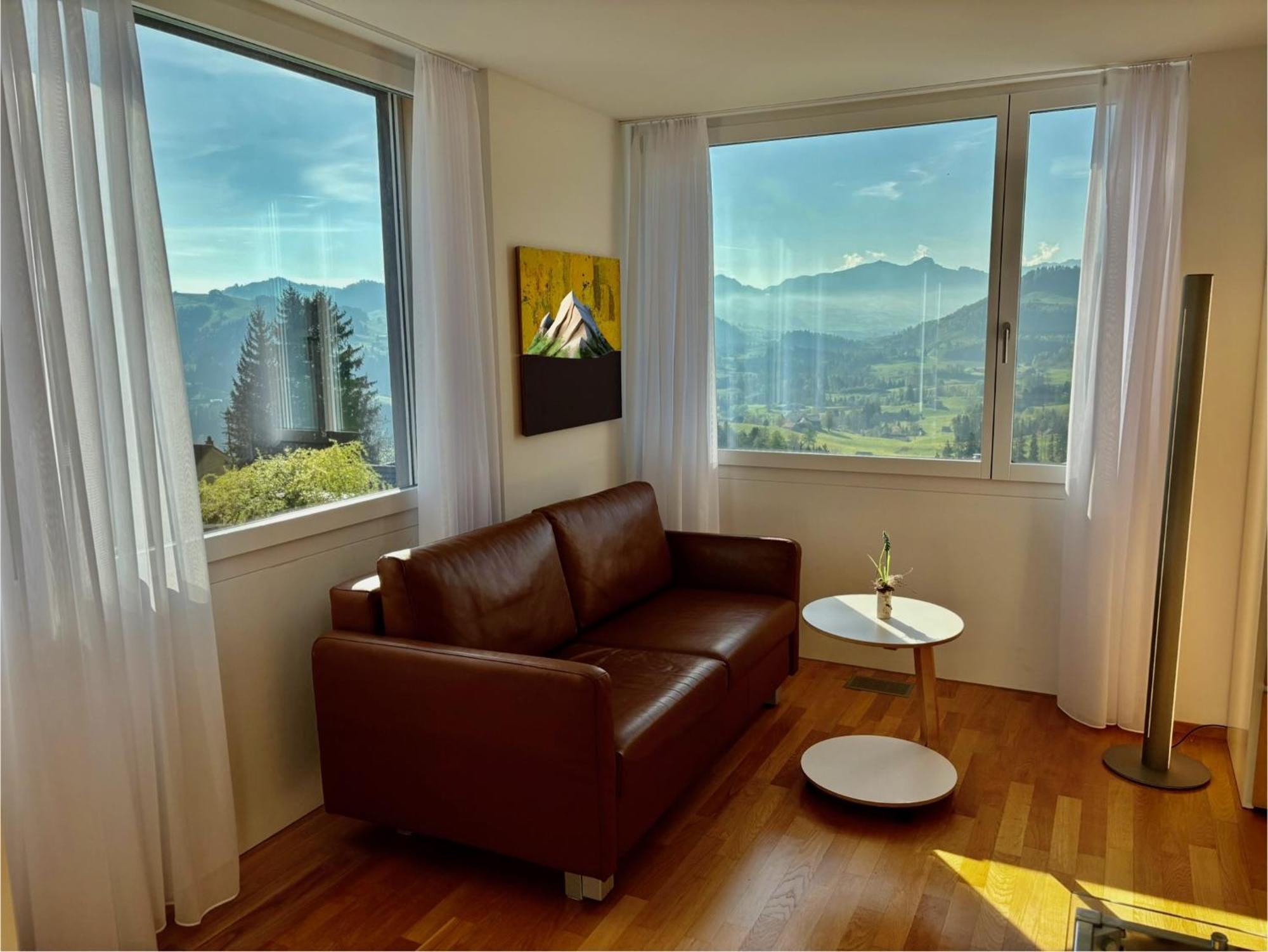 Appenzellerland, Ferienwohnung Mit Aussicht Haslen Exteriör bild